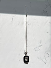 Load image into Gallery viewer, Antique Enamel Sterling Necklace 18”

