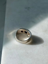 Load image into Gallery viewer, Vintage Amethyst &amp; Tourmaline Sterling Silver &amp; 10k Gold Ring Size 5.25
