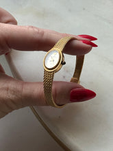 Load image into Gallery viewer, Italian Jules Jurgensen Goldtone Ladies Wrist Watch 6.25”
