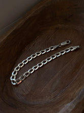Load image into Gallery viewer, Italian Sterling Silver Cuban Link Bracelet 7.75”
