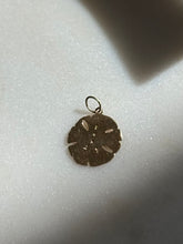 Load image into Gallery viewer, Dainty 14k Yellow Gold Mini Sand Dollar Charm
