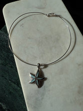 Load image into Gallery viewer, Starfish Sterling Silver Torque Necklace 16”
