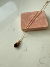 Load image into Gallery viewer, Tourmaline Gold Vermeil Necklace 18”
