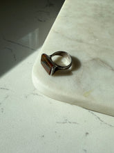 Load image into Gallery viewer, Vintage Agate Sterling Silver Ring Size 7
