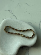 Load image into Gallery viewer, Italian Gold Vermeil Bracelet 7.5”
