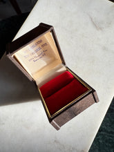 Load image into Gallery viewer, Red Velvet Vintage Ring Box USA Made
