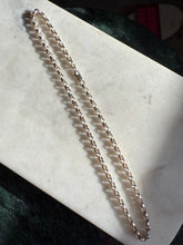 Load image into Gallery viewer, Vintage Rolo Link Sterling Silver Necklace 18”
