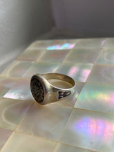 Load image into Gallery viewer, Flower Sterling Silver Signet Style Ring
