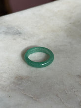 Load image into Gallery viewer, Green Jadeite Stacker Ring Size 7.75
