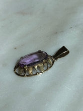 Load image into Gallery viewer, Germany Amethyst 14k Gold 1940s Pendant
