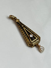 Load image into Gallery viewer, Antique Lavalier 14k Gold Pendant

