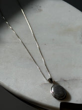 Load image into Gallery viewer, Oval Locket Sterling Silver Necklace 18”
