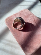 Load image into Gallery viewer, Croissant Loaf Sterling Silver Ring Size 5.75
