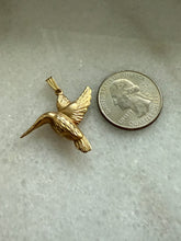 Load image into Gallery viewer, Hummingbird 14k Gold Pendant
