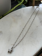 Load image into Gallery viewer, Vintage Sterling Silver Dog Necklace 15”
