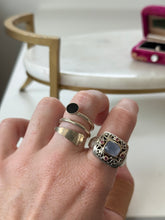 Load image into Gallery viewer, Chunky Sterling &amp; 18k Gold Ring Size 10

