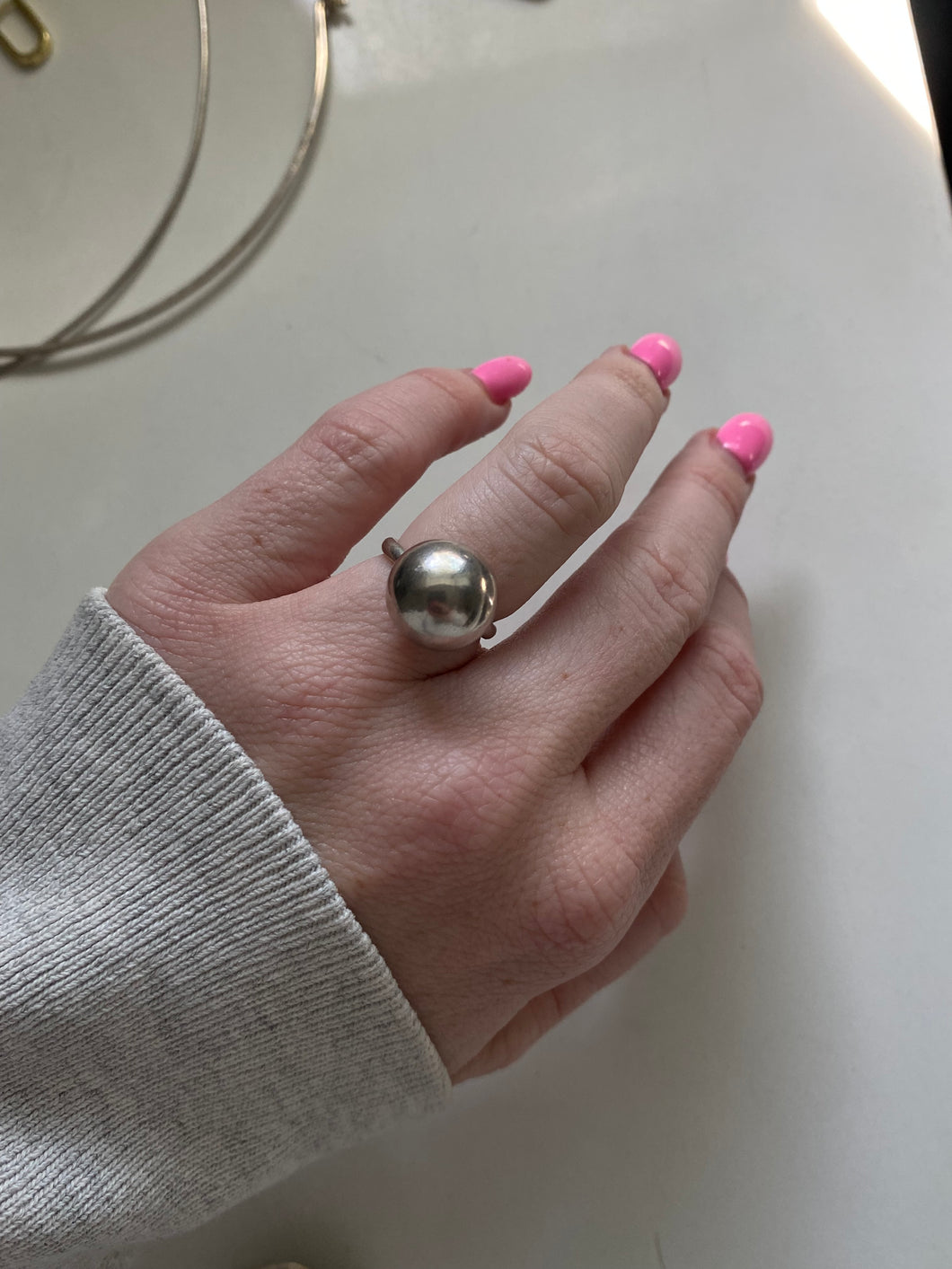 Modernist Sterling Silver Ring