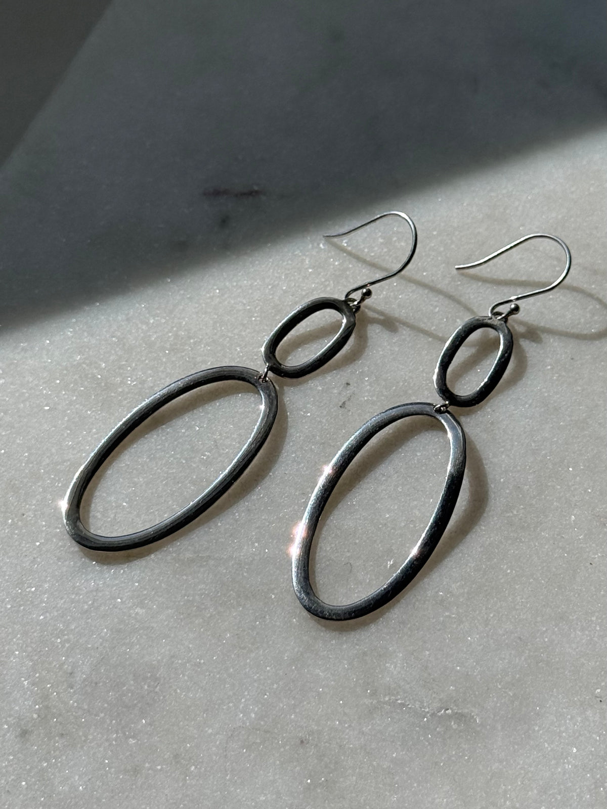 Ippolita Sterling Silver Oval Dangle Earrings