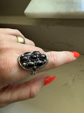 Load image into Gallery viewer, Black Onyx Sterling Silver Ring Size 9.75
