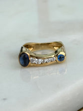 Load image into Gallery viewer, Vintage Modernist 18k Yellow Gold Cabochon Ring Size 7
