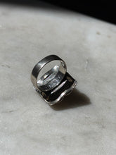 Load image into Gallery viewer, Rose Quartz Sterling Silver Square Ring Size 6
