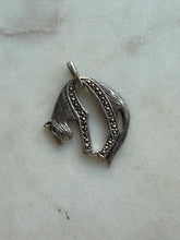 Load image into Gallery viewer, Hanging Panther Sterling Silver Marcasite Pendant
