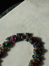 Load image into Gallery viewer, Vintage 1980s Gripoix Style Cabochon Chunky Costume Necklace 18”
