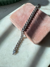 Load image into Gallery viewer, Italian Panther Link Sterling Silver Bracelet 6.75”
