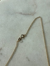 Load image into Gallery viewer, ‘W’ Slider 14k Yellow Gold Necklace 18”
