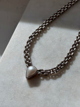 Load image into Gallery viewer, Panther Link Mother of Pearl Sterling Silver Necklace 16.5”
