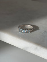 Load image into Gallery viewer, Blue Topaz Sterling Silver Ring Size 9
