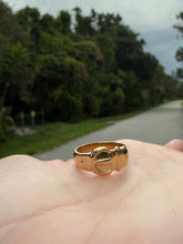 Load image into Gallery viewer, Antique 9k Gold Buckle Ring Size 7
