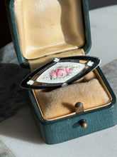 Load image into Gallery viewer, Floral Enamel Sterling Silver Brooch
