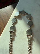 Load image into Gallery viewer, Vintage Sterling Silver Coin Necklace 16”

