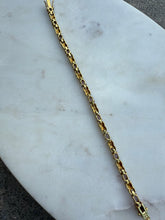 Load image into Gallery viewer, Amethyst Gold Vermeil Tennis Bracelet 6.75”
