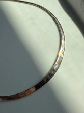 Load image into Gallery viewer, Two-Tone Sterling Silver Gold Vermeil Omega Collar Necklace 17”
