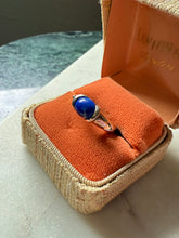 Load image into Gallery viewer, Sodalite Sterling Silver Hearts Ring Size 6.25
