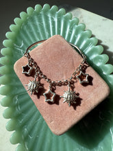 Load image into Gallery viewer, Celestial Sun &amp; Star Sterling Silver Charm Bangle Bracelet 7.5”
