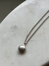 Load image into Gallery viewer, Etched Locket Sterling Silver Necklace 16”
