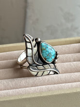 Load image into Gallery viewer, Turquoise Sterling Silver Ring Size 10
