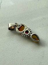 Load image into Gallery viewer, Opal &amp; Garnet Sterling Silver Pendant
