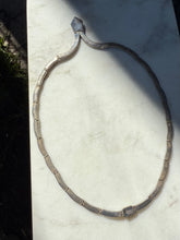 Load image into Gallery viewer, Simulated Opal Inlay Sterling Silver Necklace 14.5”
