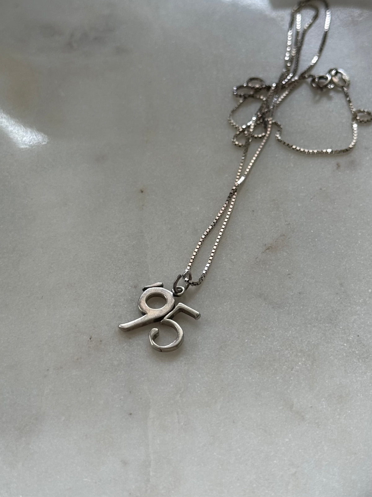 Vintage 1995 Date Sterling Silver Necklace 20”