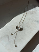 Load image into Gallery viewer, Vintage Sterling Silver Two-Tone Lariat Necklace
