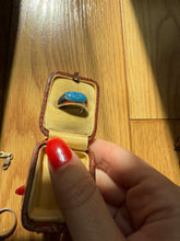 Load image into Gallery viewer, Vintage Blue Sterling Silver Ring
