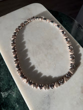 Load image into Gallery viewer, Italian Sterling Silver Heart Link Necklace 17”
