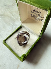 Load image into Gallery viewer, Sterling Silver Green Jade Ring Size 5.25
