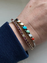Load image into Gallery viewer, Multistone Navajo Sterling Silver Cuff Bracelet
