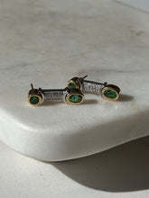 Load image into Gallery viewer, Solid Two-Tone 18k Gold Earrings *NO BACKS*
