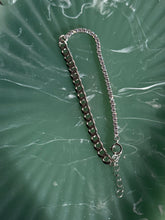 Load image into Gallery viewer, Sterling Half Cuban Half Tennis Bracelet
